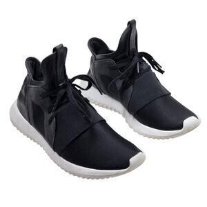 Adidas Womens Size 6 Tubular Defiant Black Running Shoes Sneakers S75249